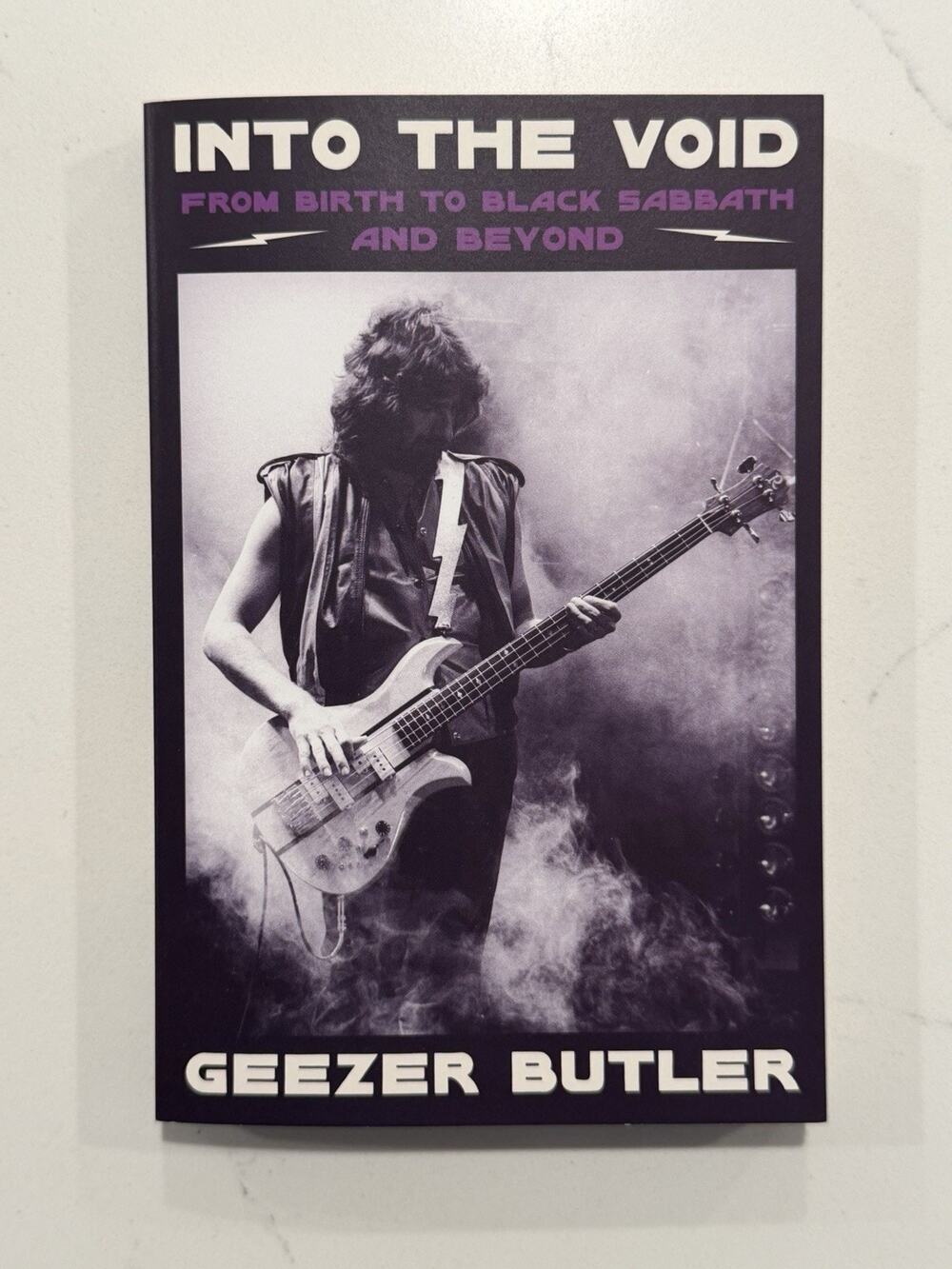 Geezer Butler Signed Into The Void Paperback Black Sabbath Autographed #1
